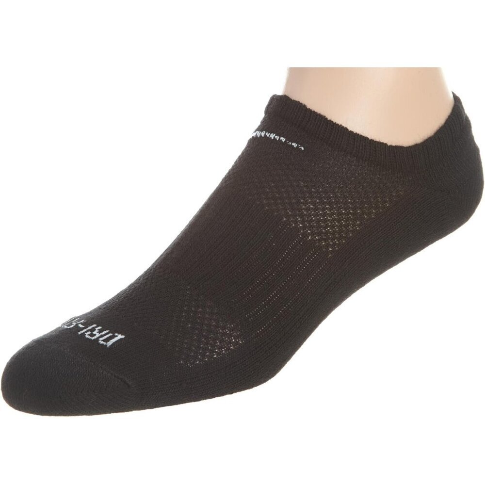 Men's Dri-FIT No Show 6-Pair Pack, Black/White, Medium